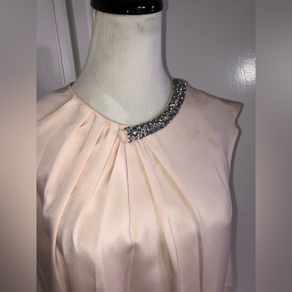 Phillip lim beige silk blouse with beaded embellishment size 6 - Picture 3 of 5